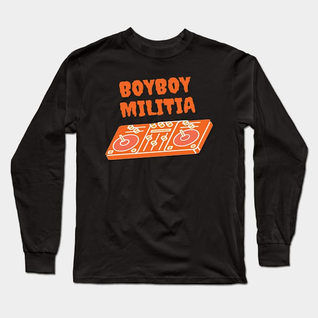 Boyboy Militia - vinyl collection (orange) Long Sleeve T-Shirt by BoyboyMilitia 